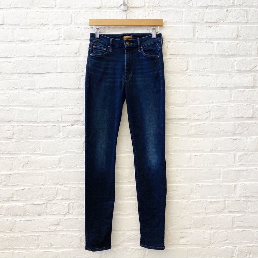 MOTHER || The High Waisted Looker Skinny Jeans in Coffee Tea or Me Dark Wash 26